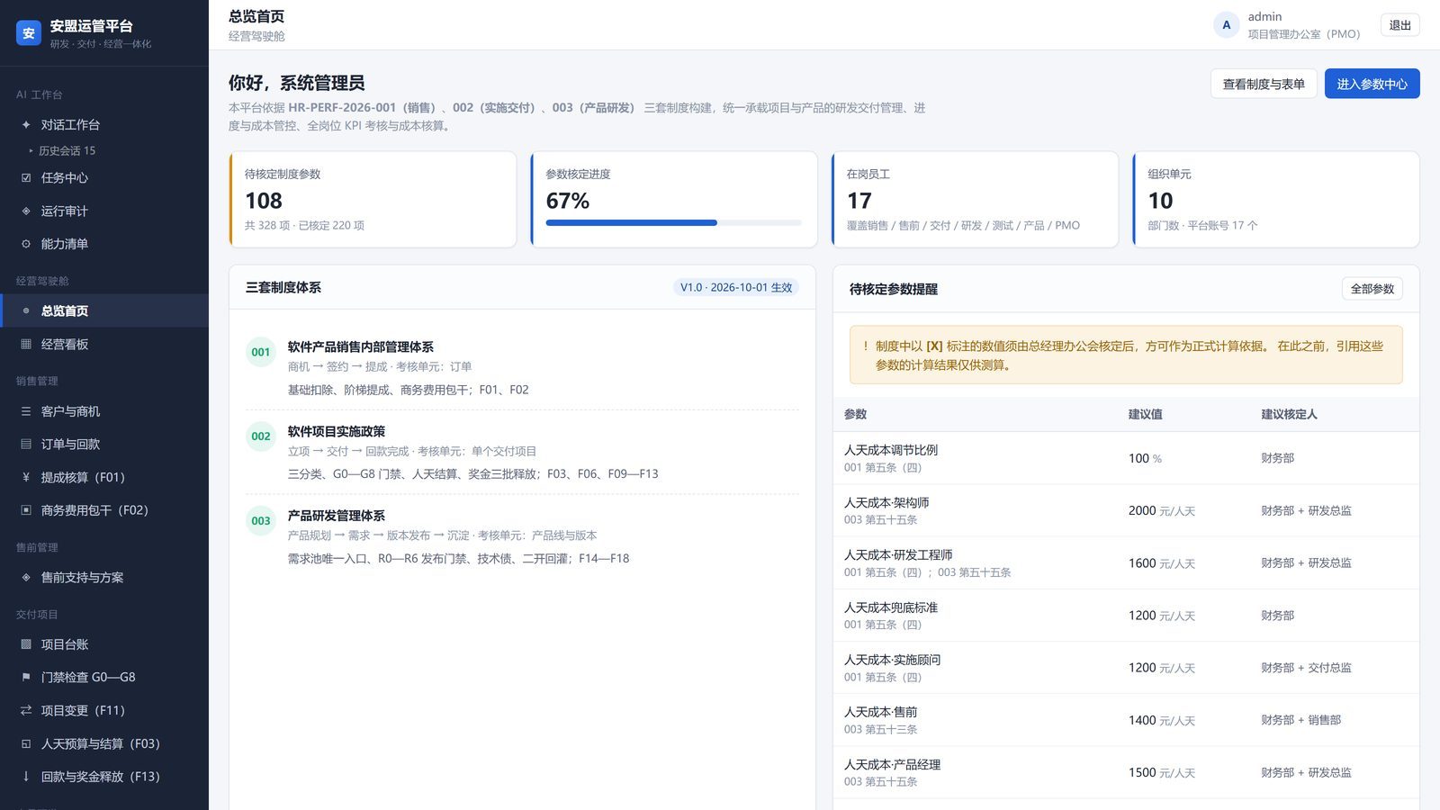 安盟运管平台（AM EOP）
